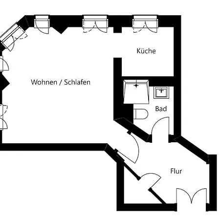 Schicke & Zentrale Altbauwohnung Apartament
